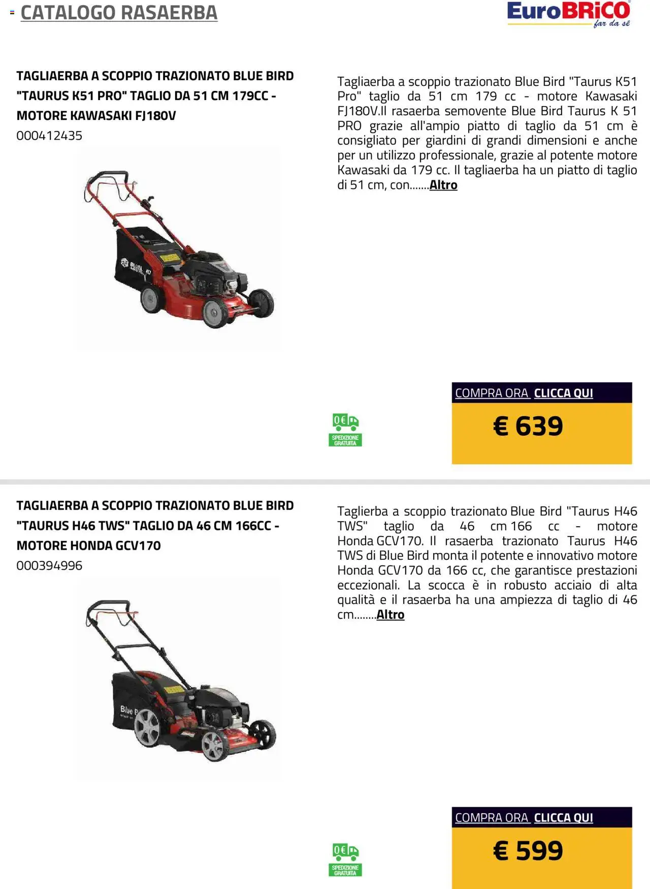 Eurobrico Rasaerba catalogo - pagina 2 - valido dal 23/07/2025
