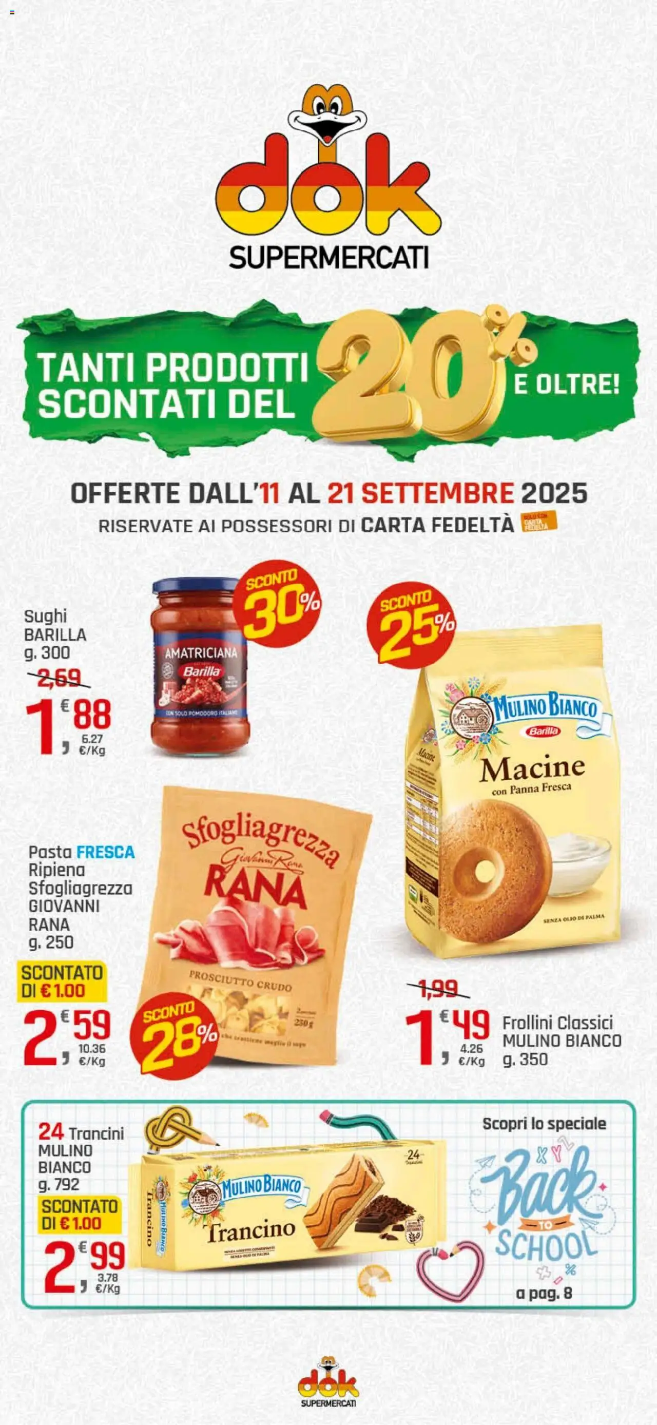 Volantino DOK	 - pagina 1 - valido dal 11/09/2025