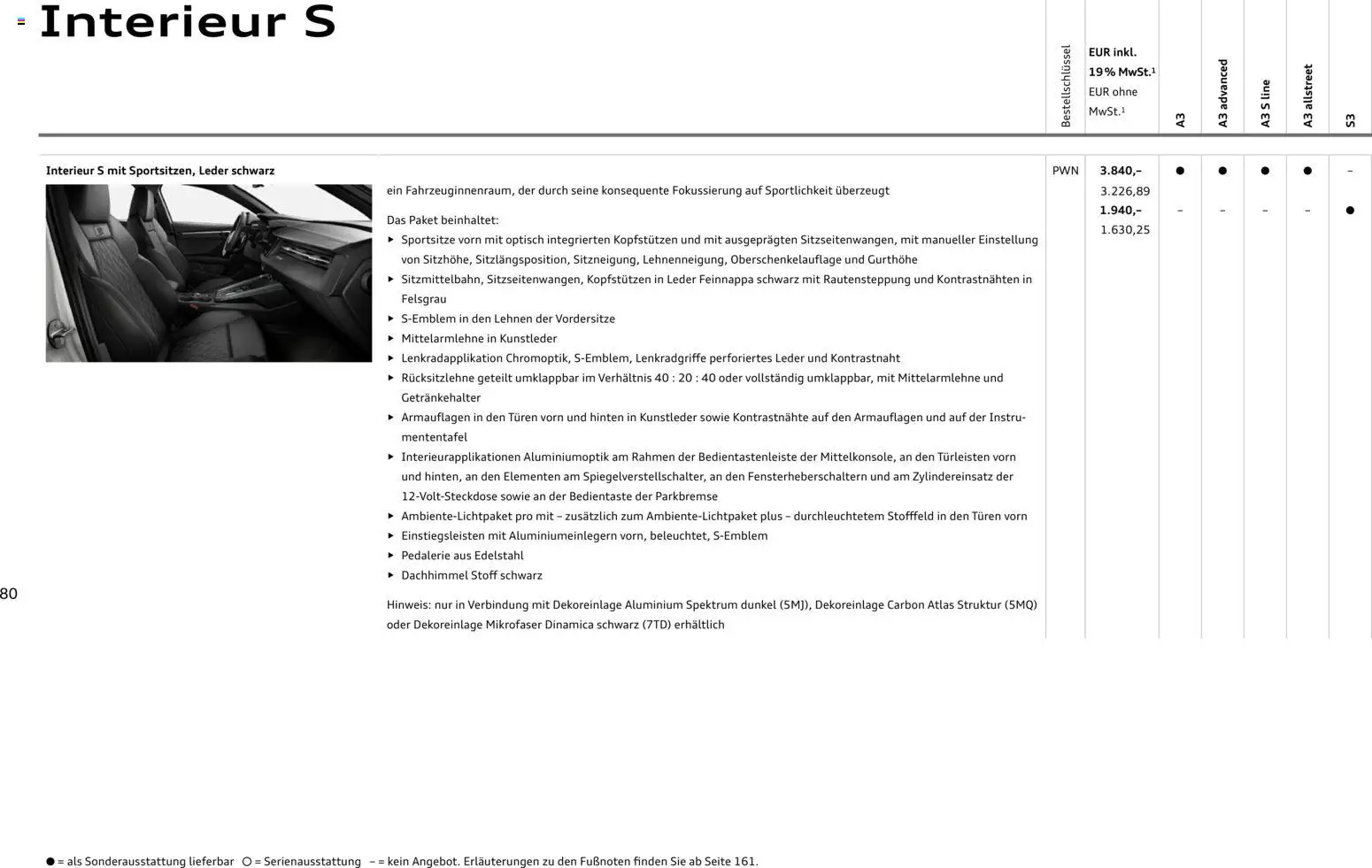 Audi A3 - Seite 80 - gültig ab 28.10.2025