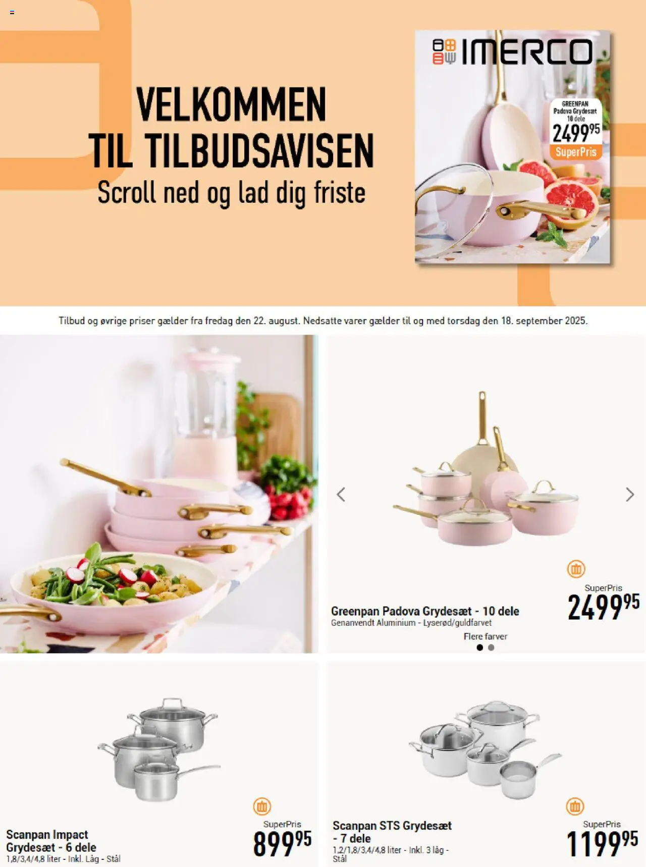 Imerco - Tilbudsavis - side 1- gyldig fra 22/08/2025