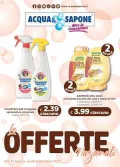 Anteprima Volantino Acqua e Sapone	 valida dal 31/08/2025