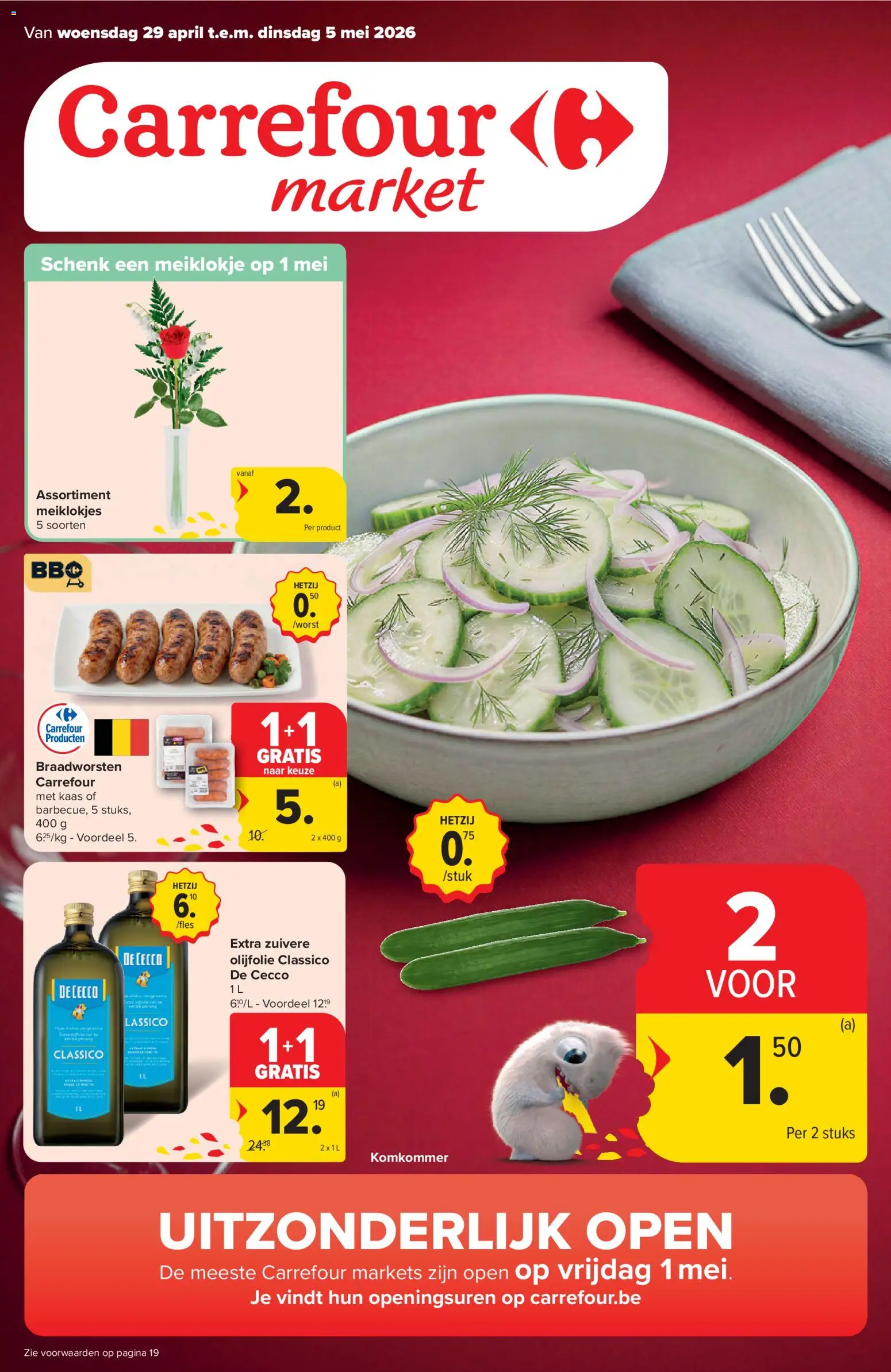 Carrefour market folder week 18 - pagina 1- geldig vanaf 29/04/2026