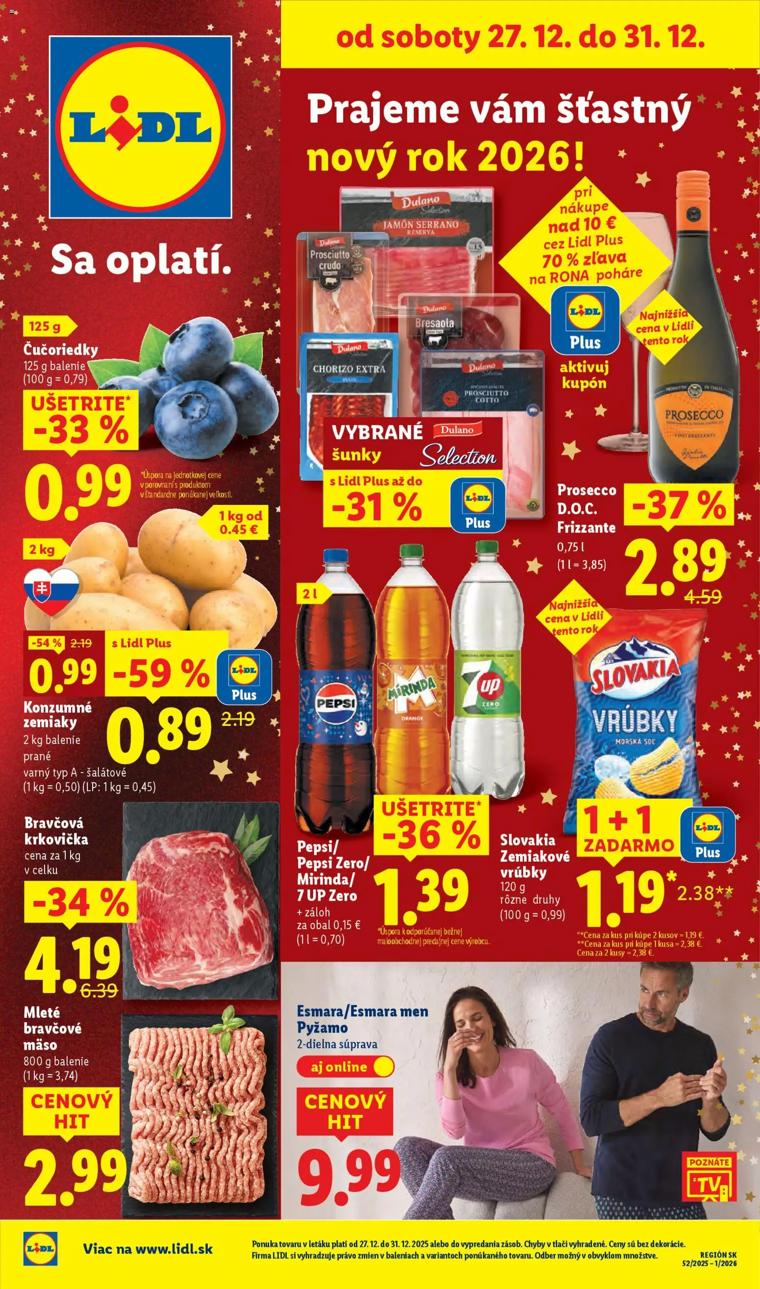 Lidl leták - strana 1- platný od 27.12.2025
