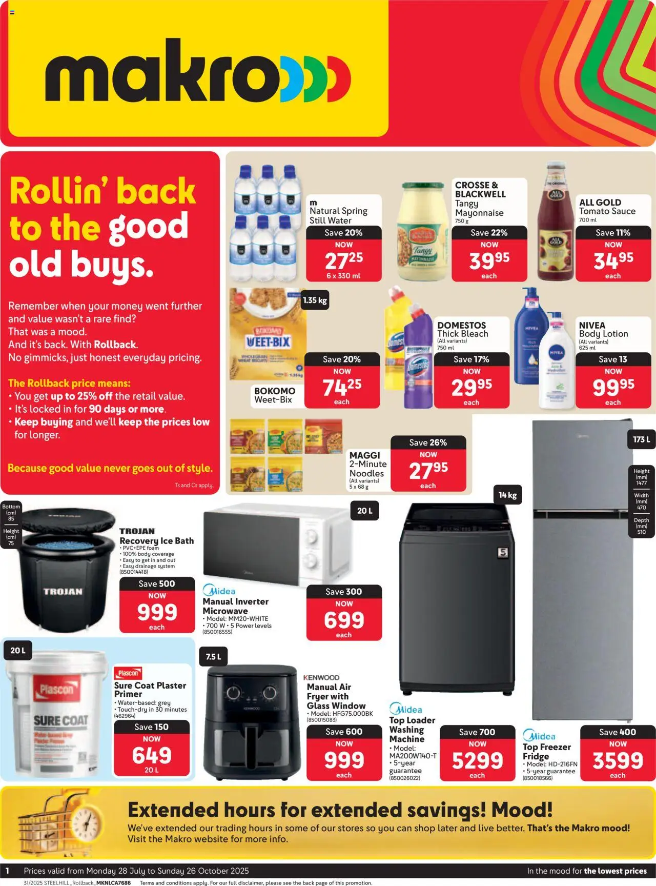 Makro - Rollback Specials - page 1- valid from 28/07/2025