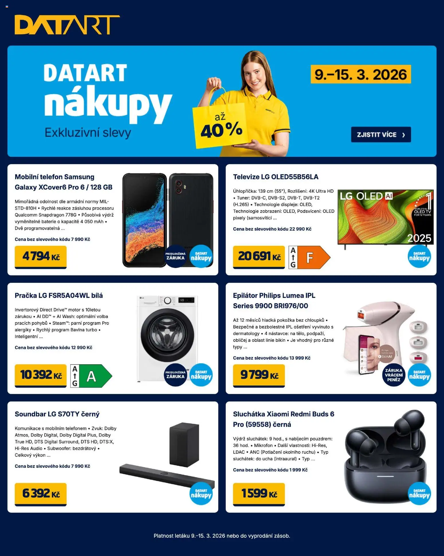 Datart leták - strana 1- platný od 09.03.2026
