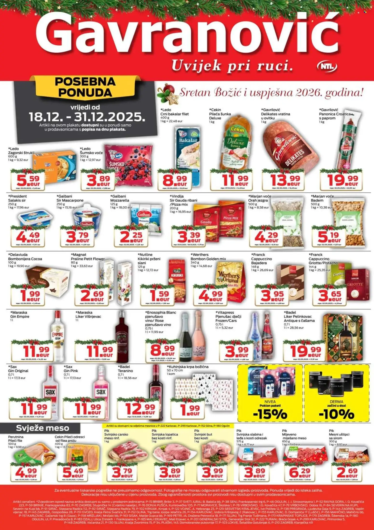 Katalog Gavranović - stranica 1- važeći od 18.12.2025