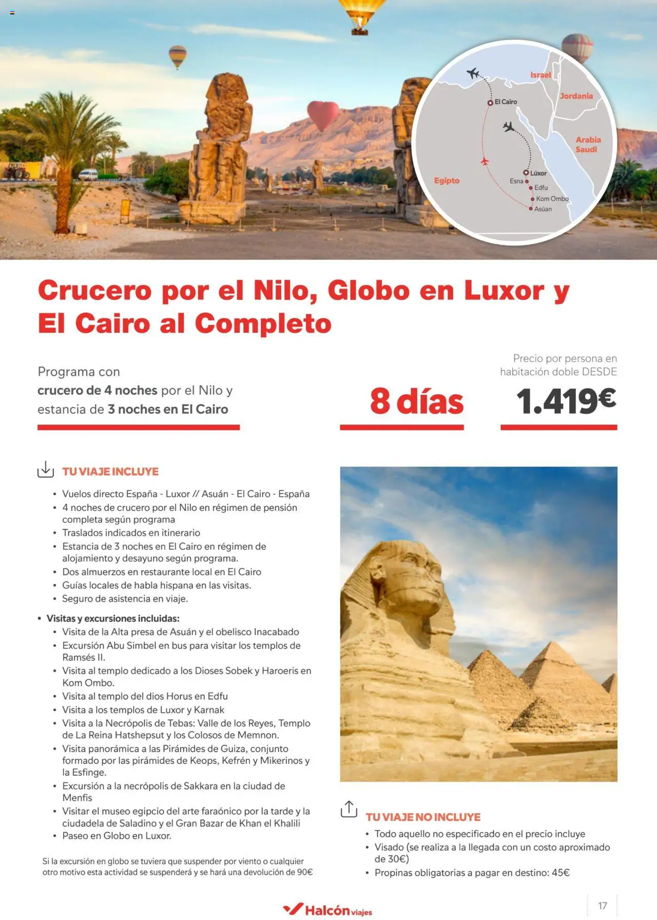 Halcón Viajes Egipto - Página de 17 - Válido desde 15/04/2024