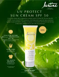 Preview Justine - UV Protection Sun Cream SPF 50 valid from 01/12/2025