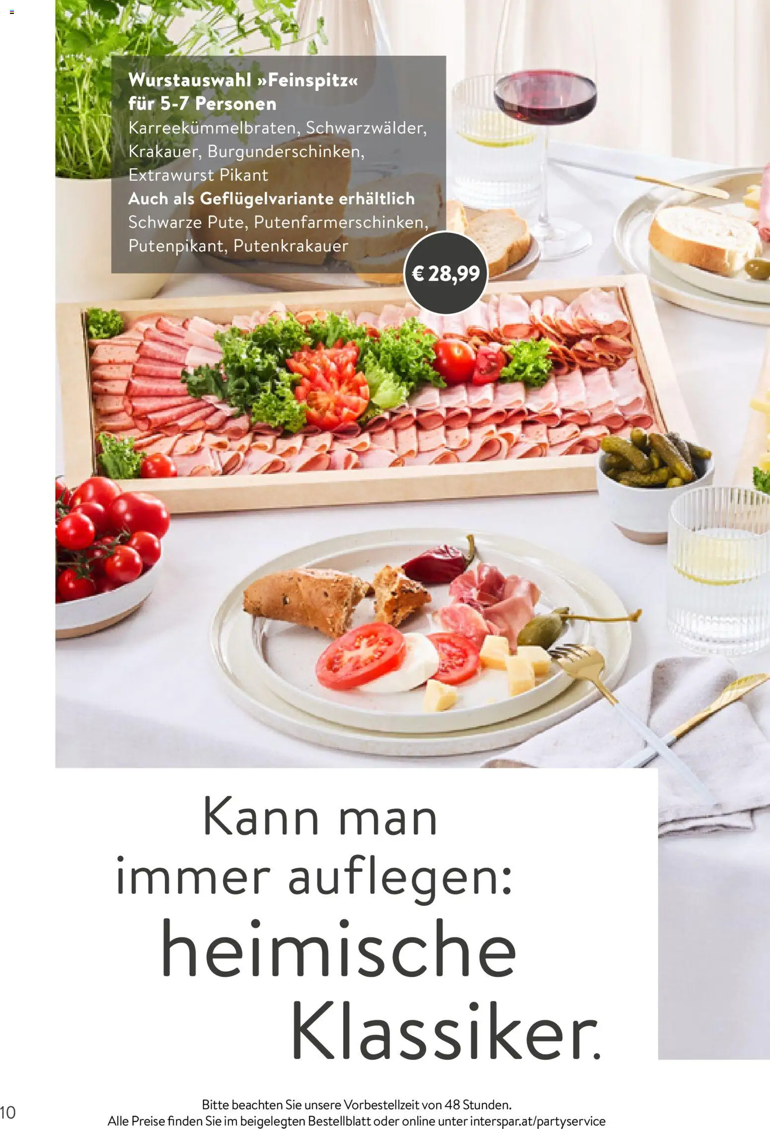 Interspar Party Service - page 10- valid from 26.01.2026