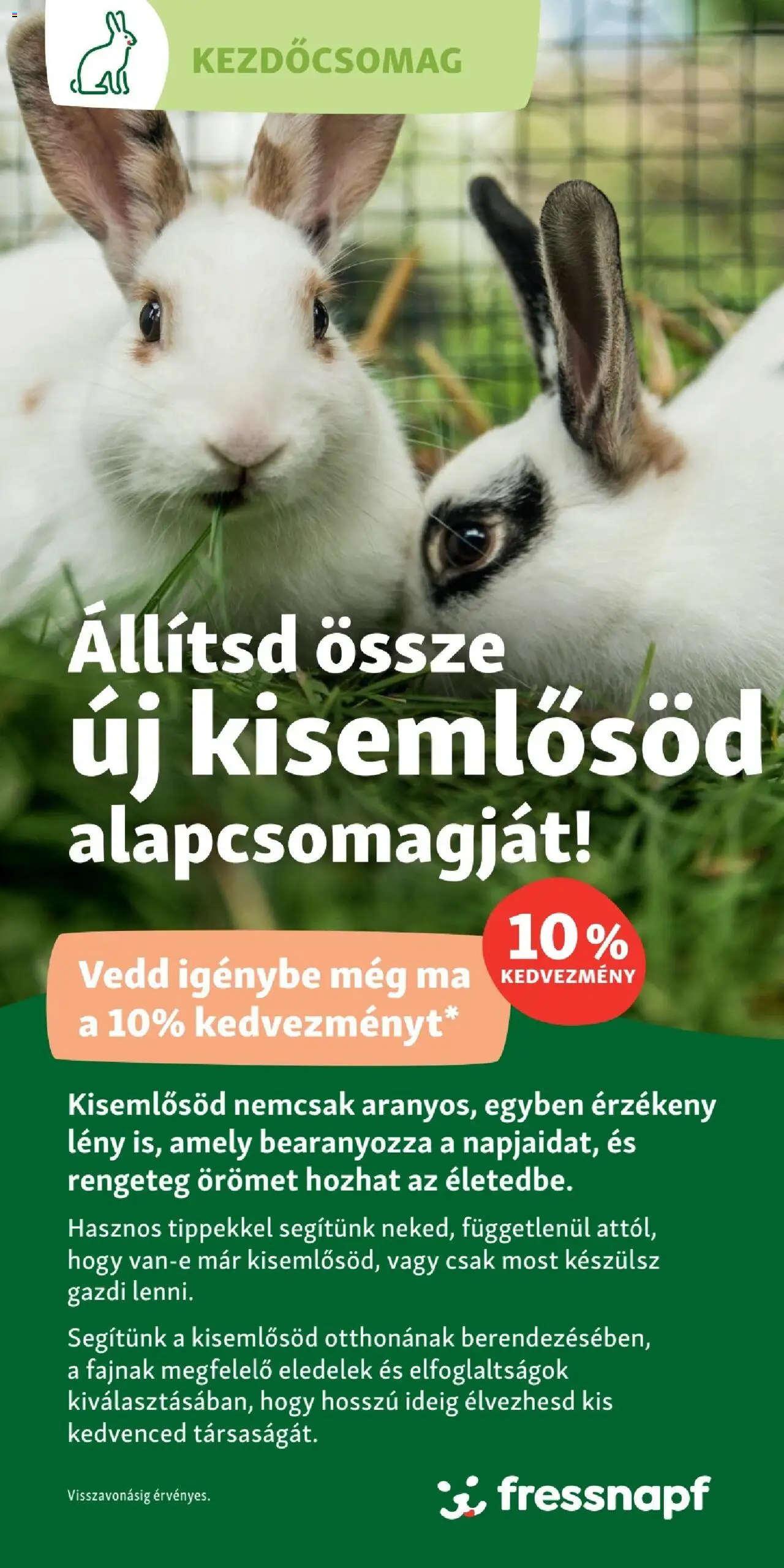 Fressnapf - Fressnapf alapcsomagok kisemlősöknek 2 - 1oldal - érvényes 2025.04.06.-tól