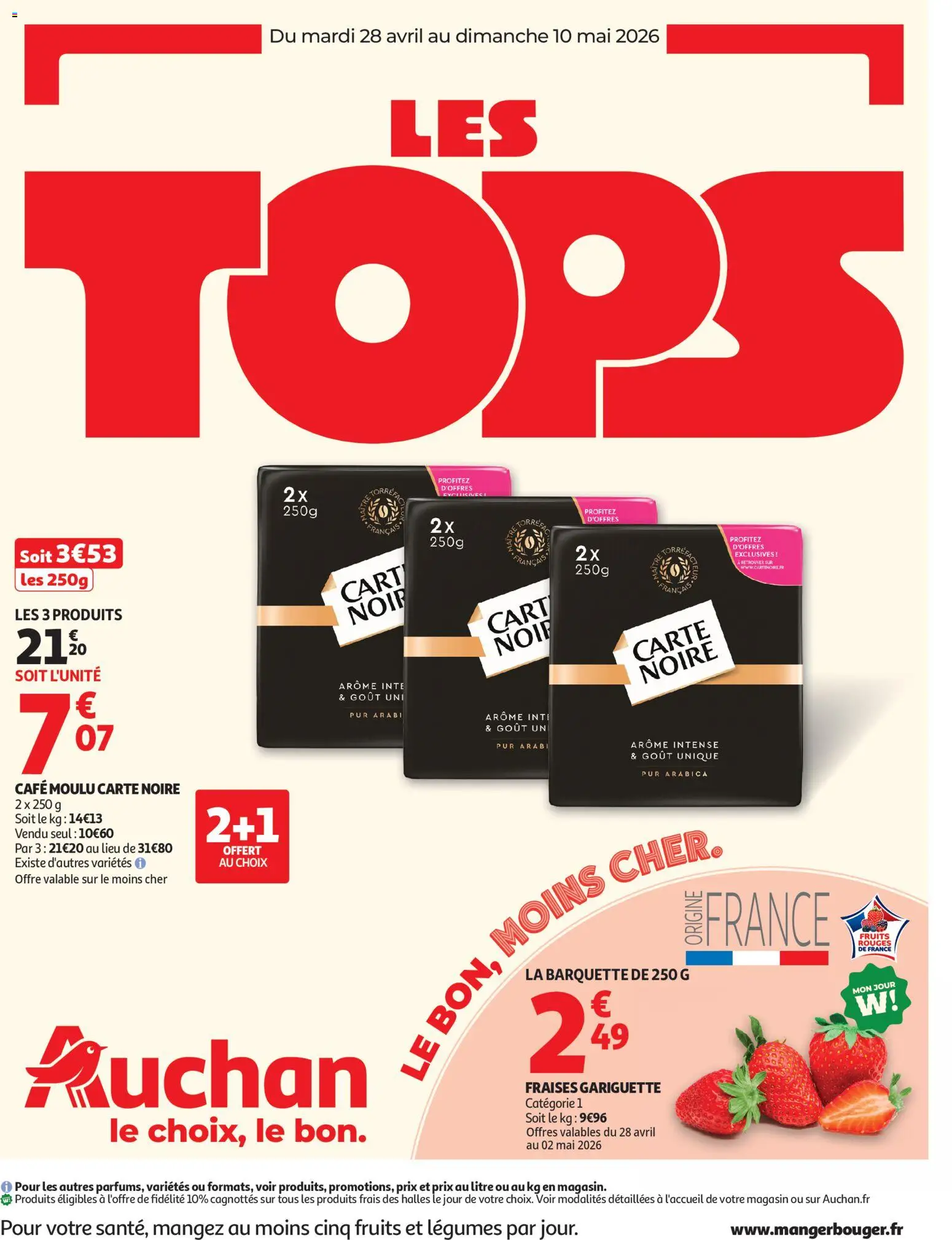 Auchan folder / publicité - pagina 1- geldig vanaf 28/04/2026