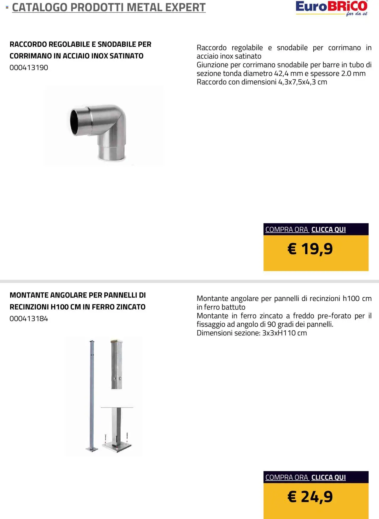 Eurobrico Prodotti Metal Expert catalogo - pagina 20 - valido dal 23/07/2025