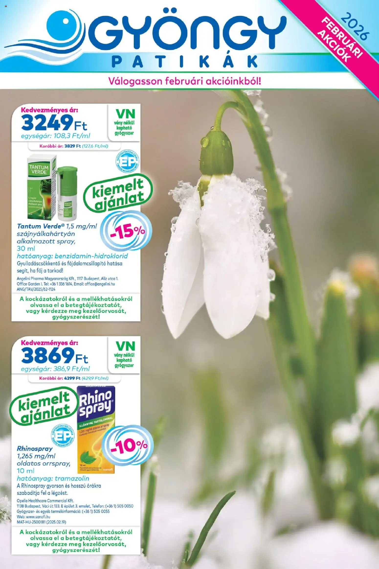 Gyöngy Patikák Akciós újság - 1oldal - érvényes 2026.02.01.-tól