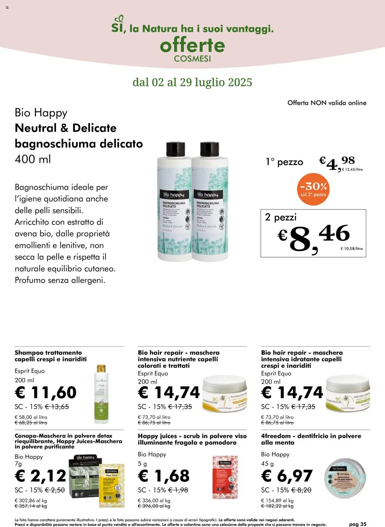 Volantino Natura Sì	 - pagina 35 - valido dal 02/07/2025