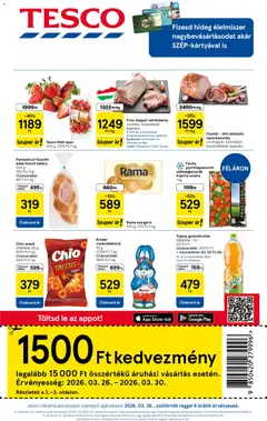 Előnézet Tesco aktuális akciós újság érvényes 2026.03.26.-tól