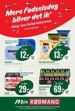 Forhåndsvisning Min Købmand - Tilbudsavis gyldig fra 22/08/2025