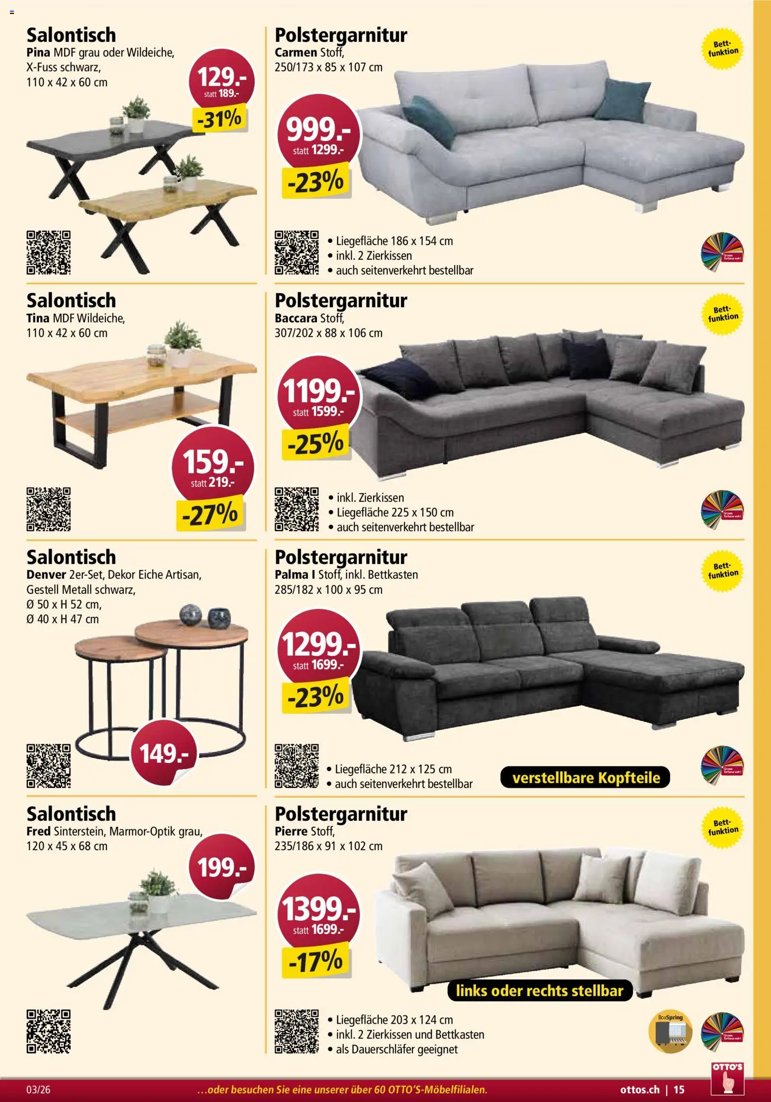 Otto's Aktionen Möbelflyer - page 15- valid from 01.03.2026