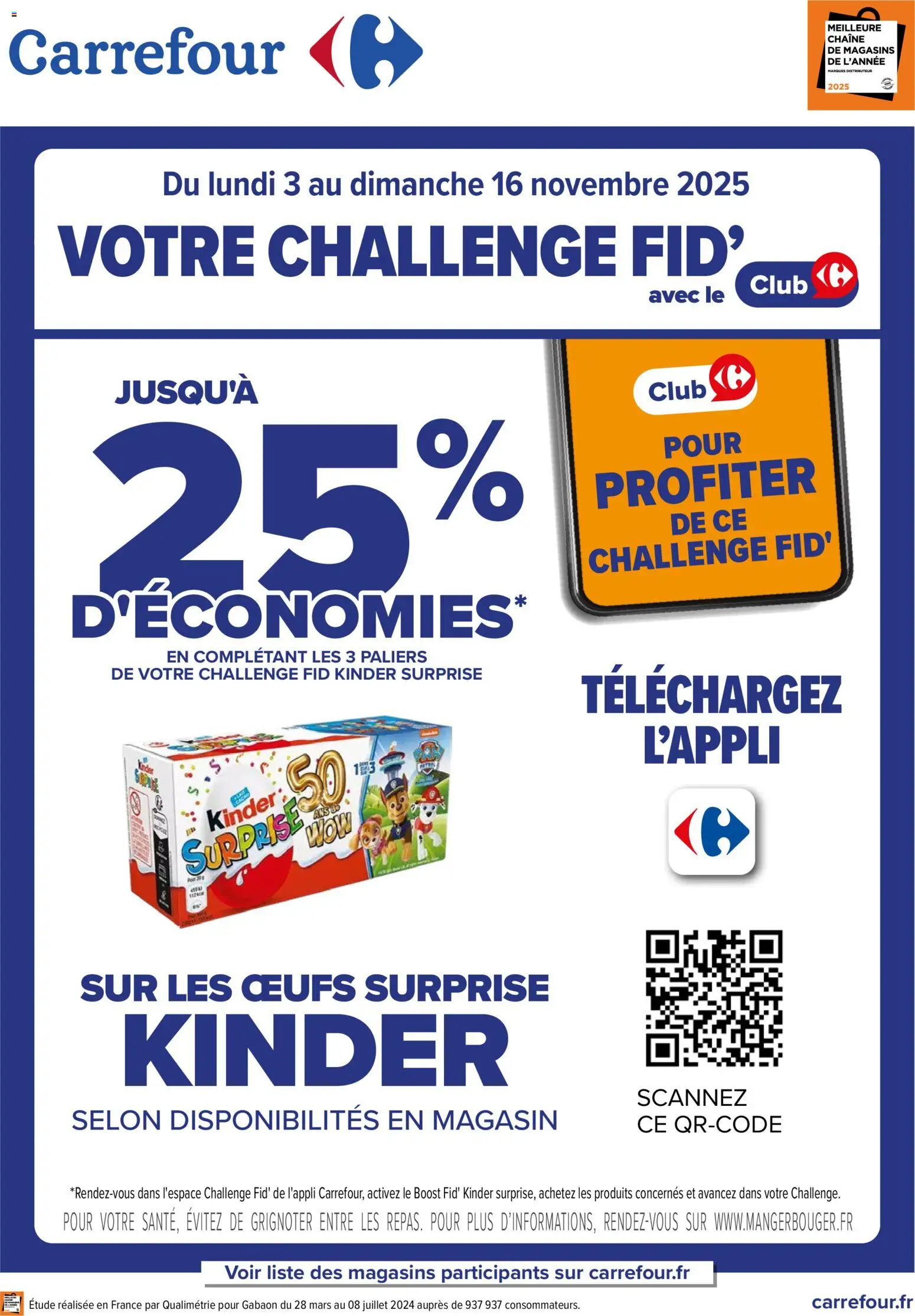Carrefour Votre challenge fid avec le club - page 1 - valable à partir du 03/11/2025
