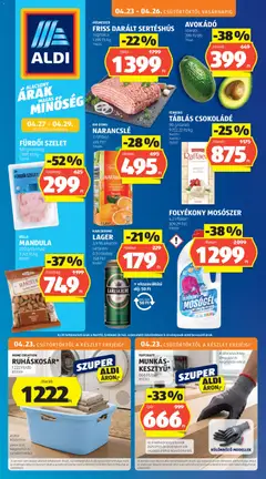 Előnézet Aldi akciós újság érvényes 2026.04.23.-tól