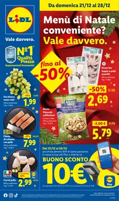 Anteprima Volantino Lidl	 valida dal 21/12/2025