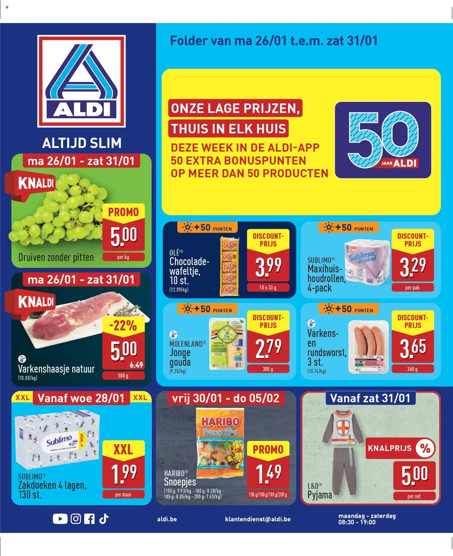 Aldi folder week 4 - pagina 1- geldig vanaf 26/01/2026