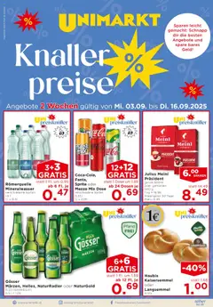 Vorschau Unimarkt Flugblatt gültig ab 03.09.2025