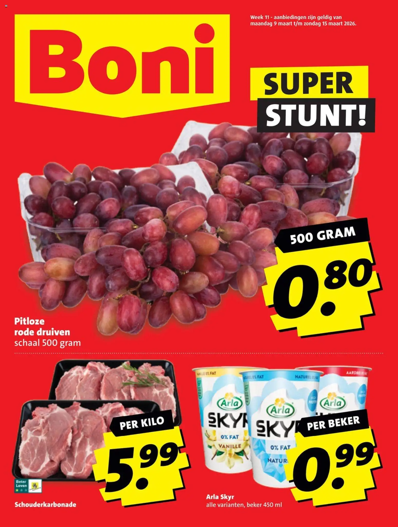 Boni folder week 11 - pagina 1- geldig vanaf 09-03-2026