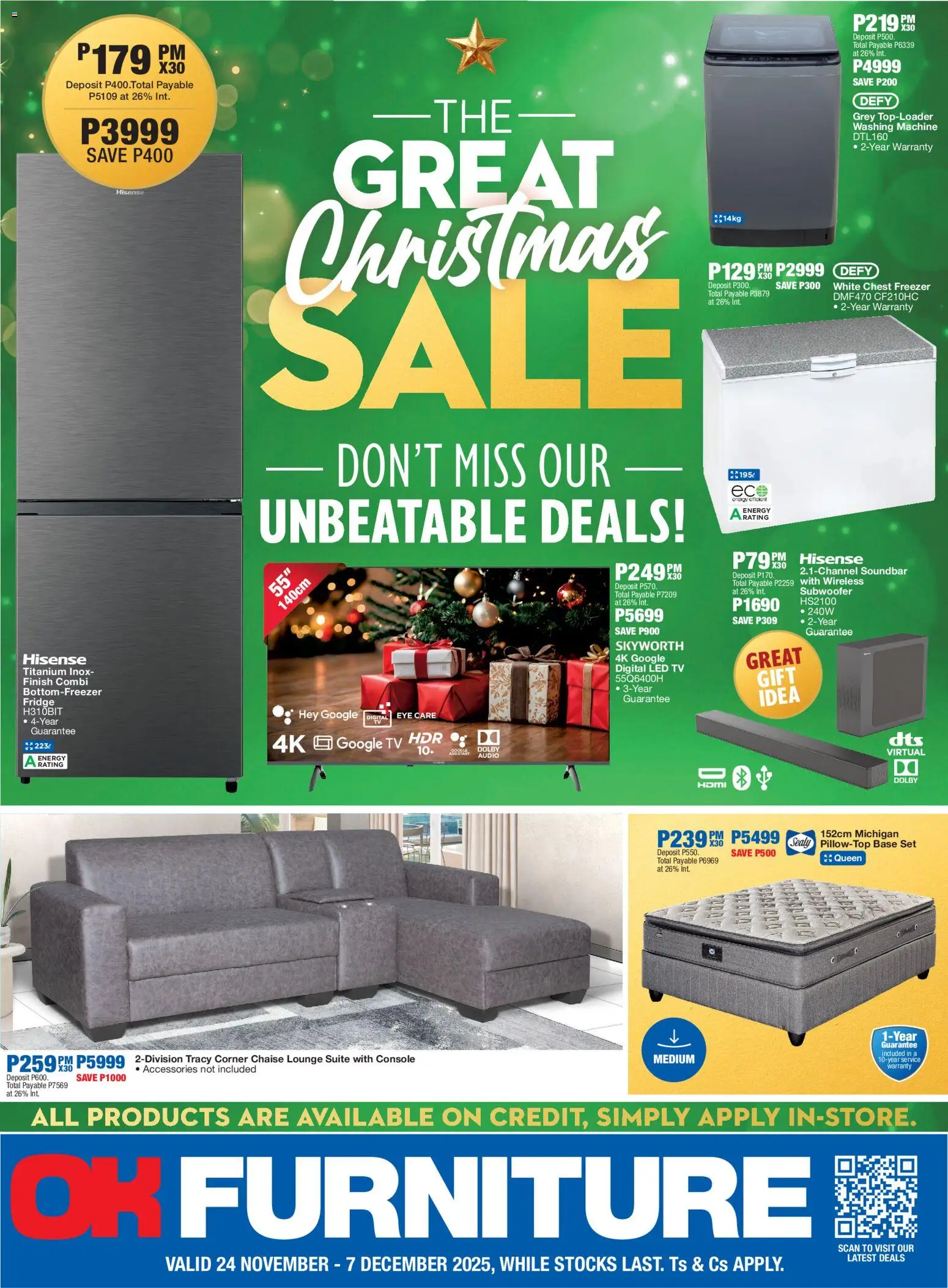 OK Furniture - Botswana The Great Christmas Sale - page 1- valid from 24/11/2025