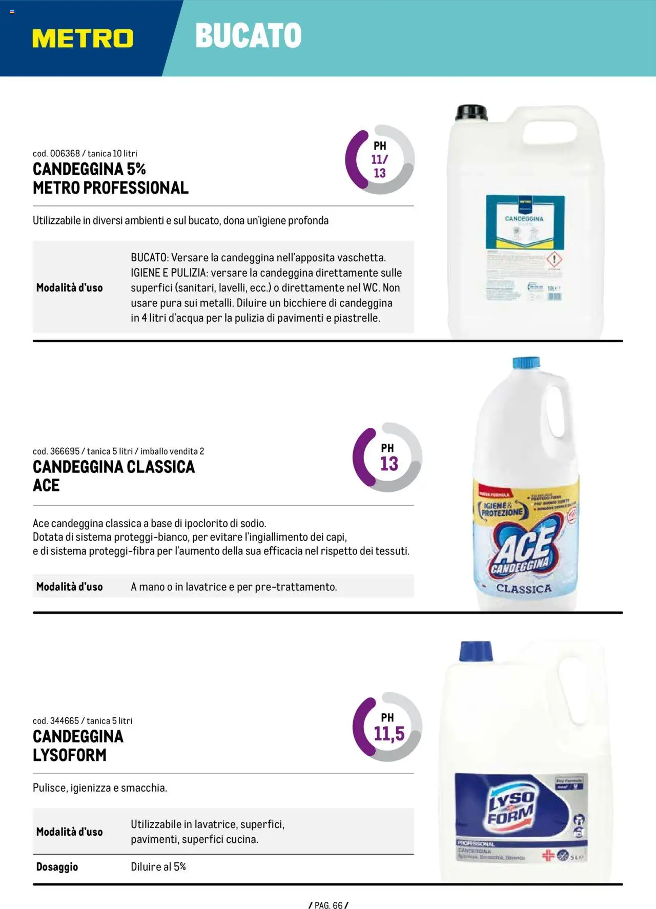 Metro Detergenza Professionale catalogo - pagina 66 - valido dal 11/09/2025