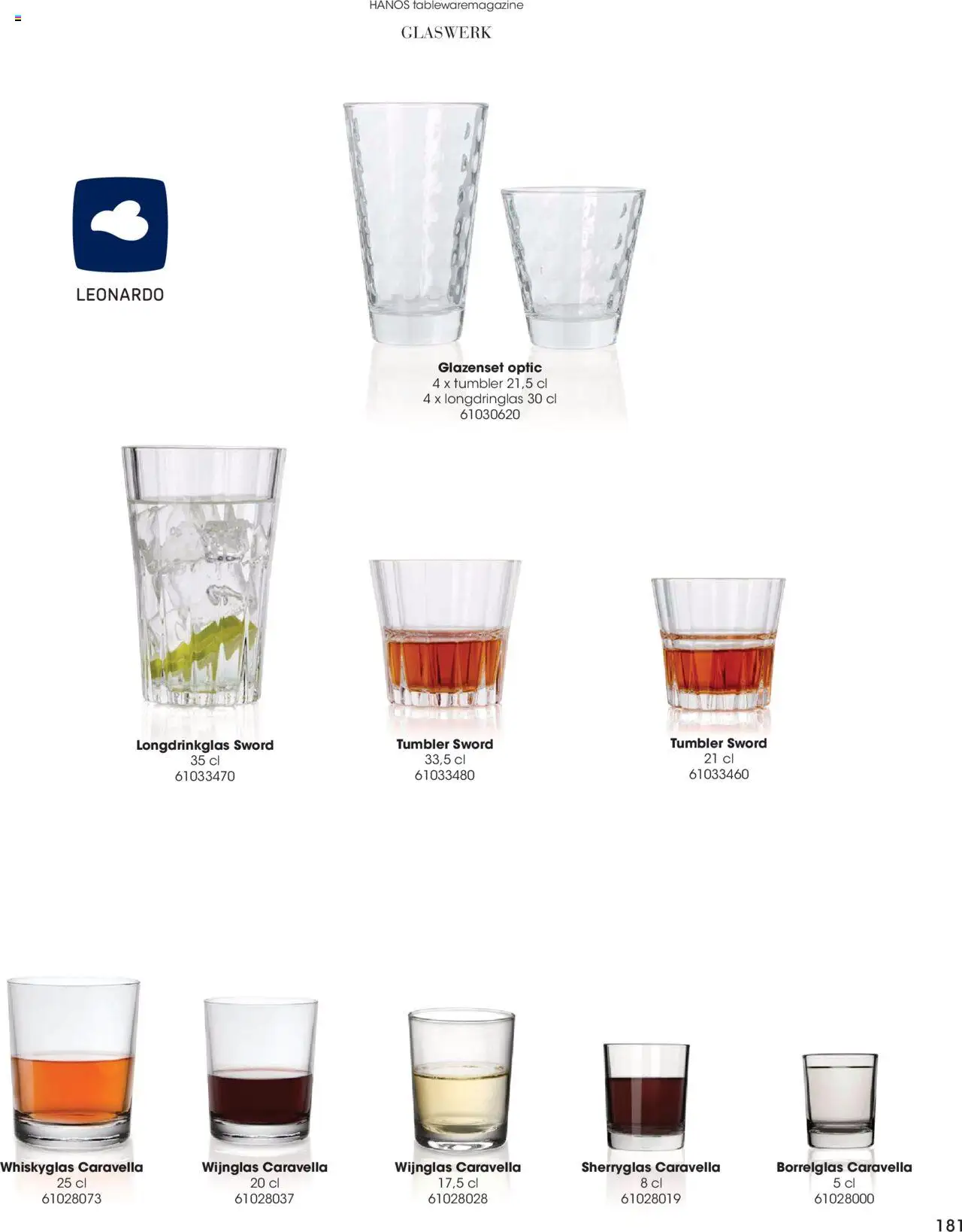 Hanos - Tableware magazine 2025-2026 - page 181- valid from 01-09-2025