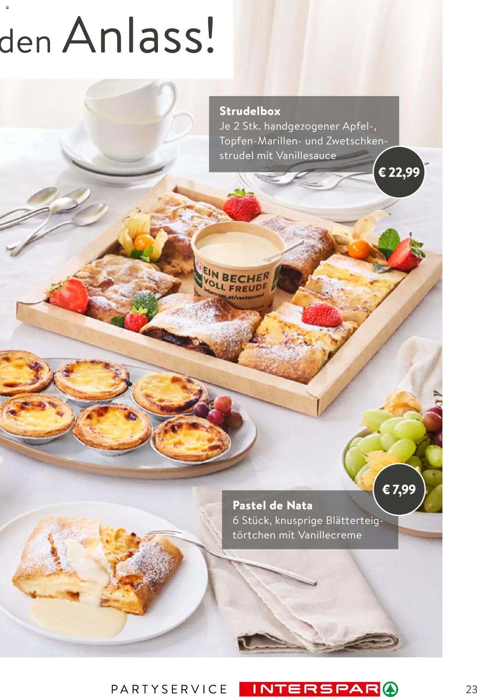 Interspar Party Service - page 23- valid from 26.01.2026