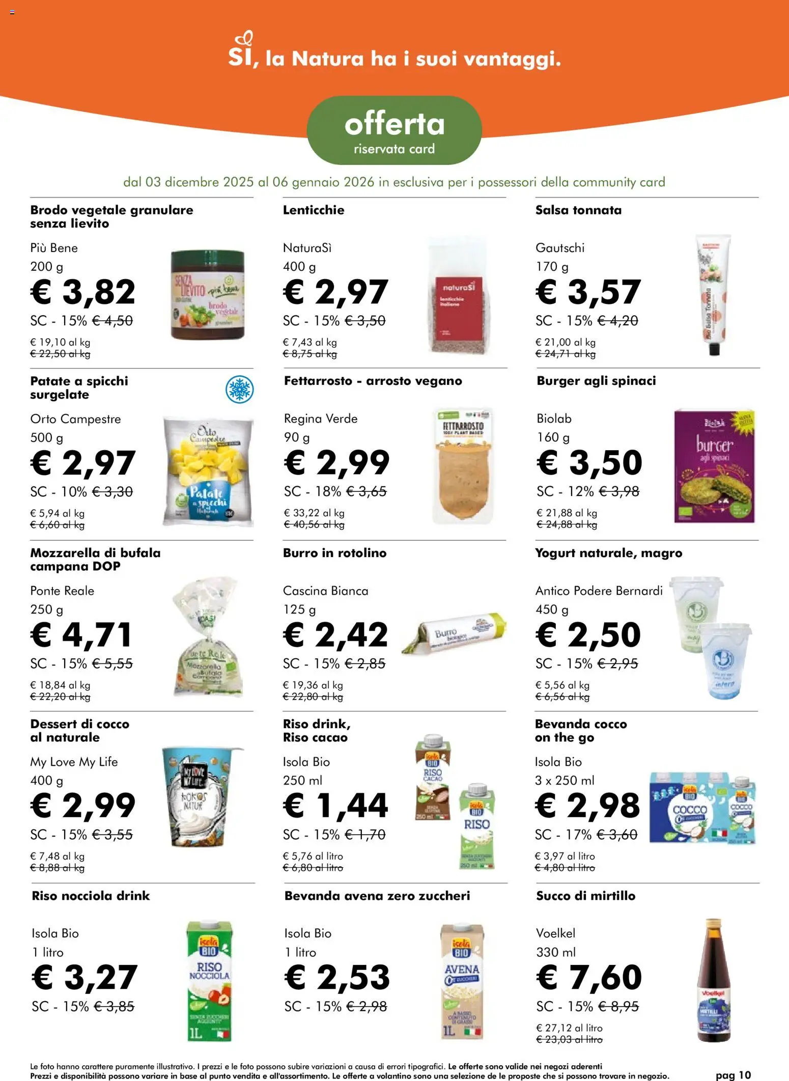Volantino Natura Sì	 - pagina 10 - valido dal 03/12/2025