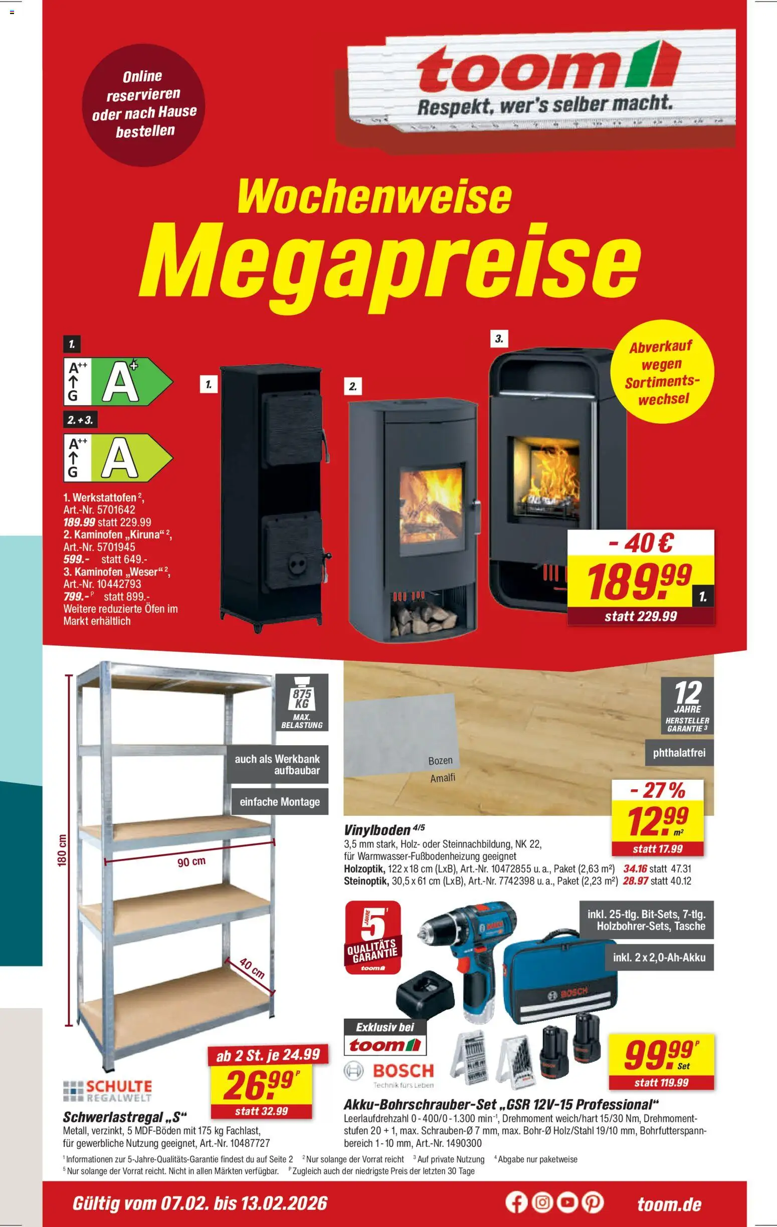 Toom Baumarkt Prospekt 	 - Seite 1 - gültig ab 07.02.2026