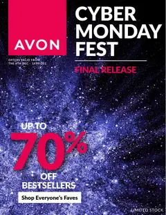 Preview Avon - Cyber Monday valid from 08/12/2025