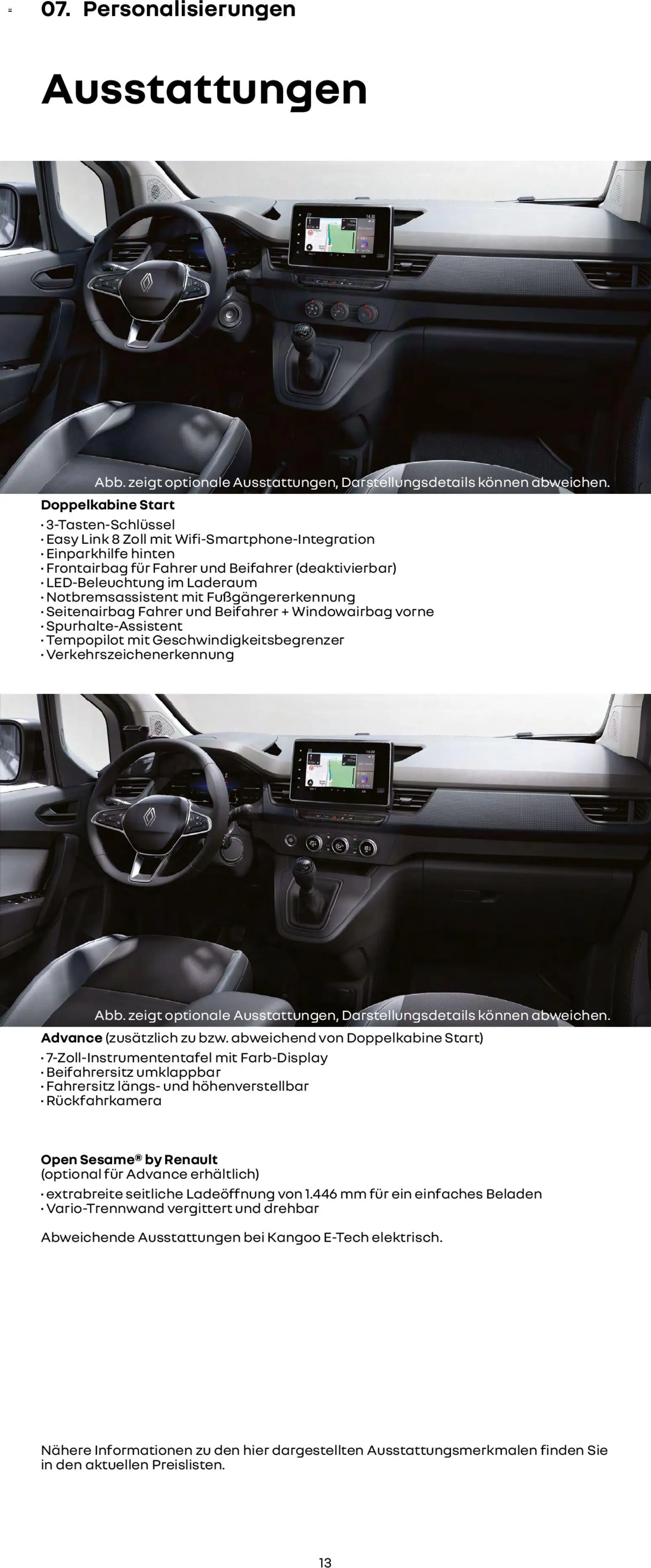 Renault Kangoo Rapid E-Tech - Seite 13 - gültig ab 15.01.2026