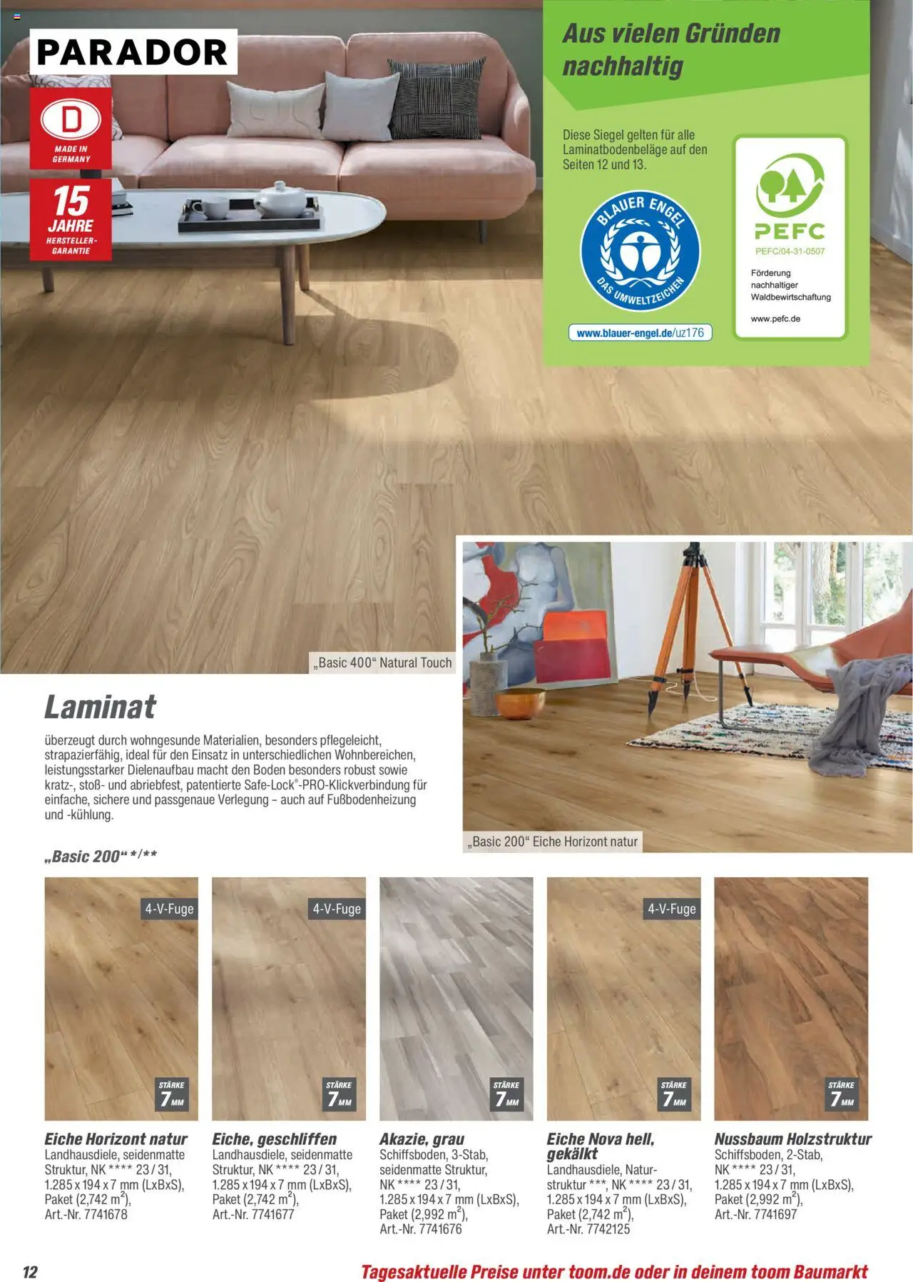 Toom Baumarkt Bodenbeläge & Zubehör 2025 - Seite 12 - gültig ab 21.08.2025