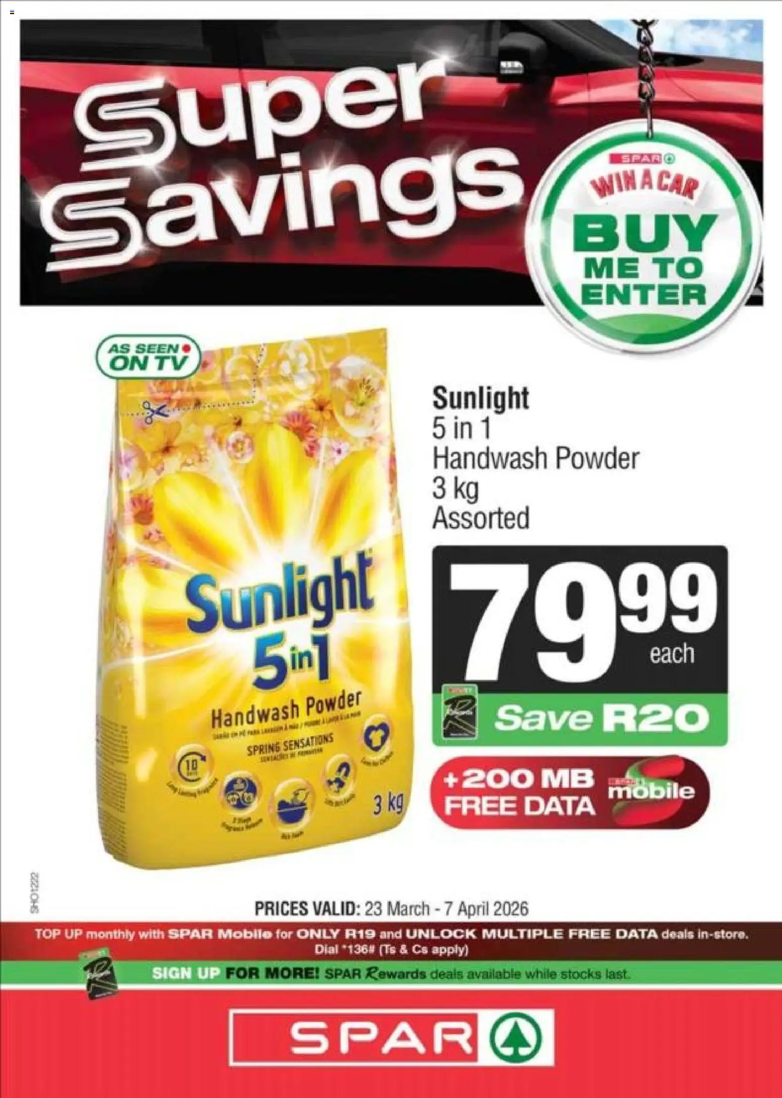 KWIKSPAR Specials - page 1- valid from 23/03/2026