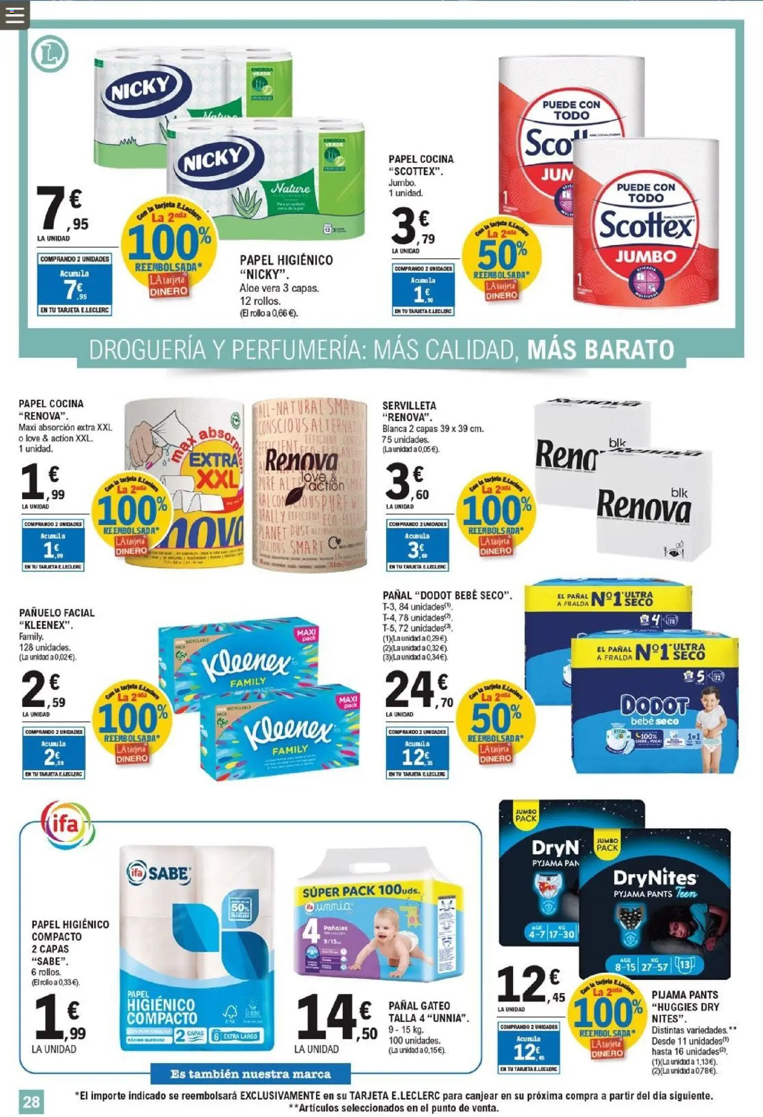 E.Leclerc folleto - Página de 28 - Válido desde 22/04/2026