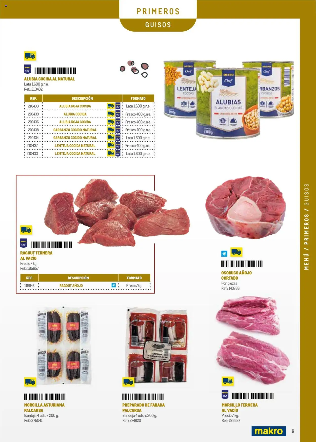 Makro - Menú y Barra Centro - Página de 9 - Válido desde 08/09/2025