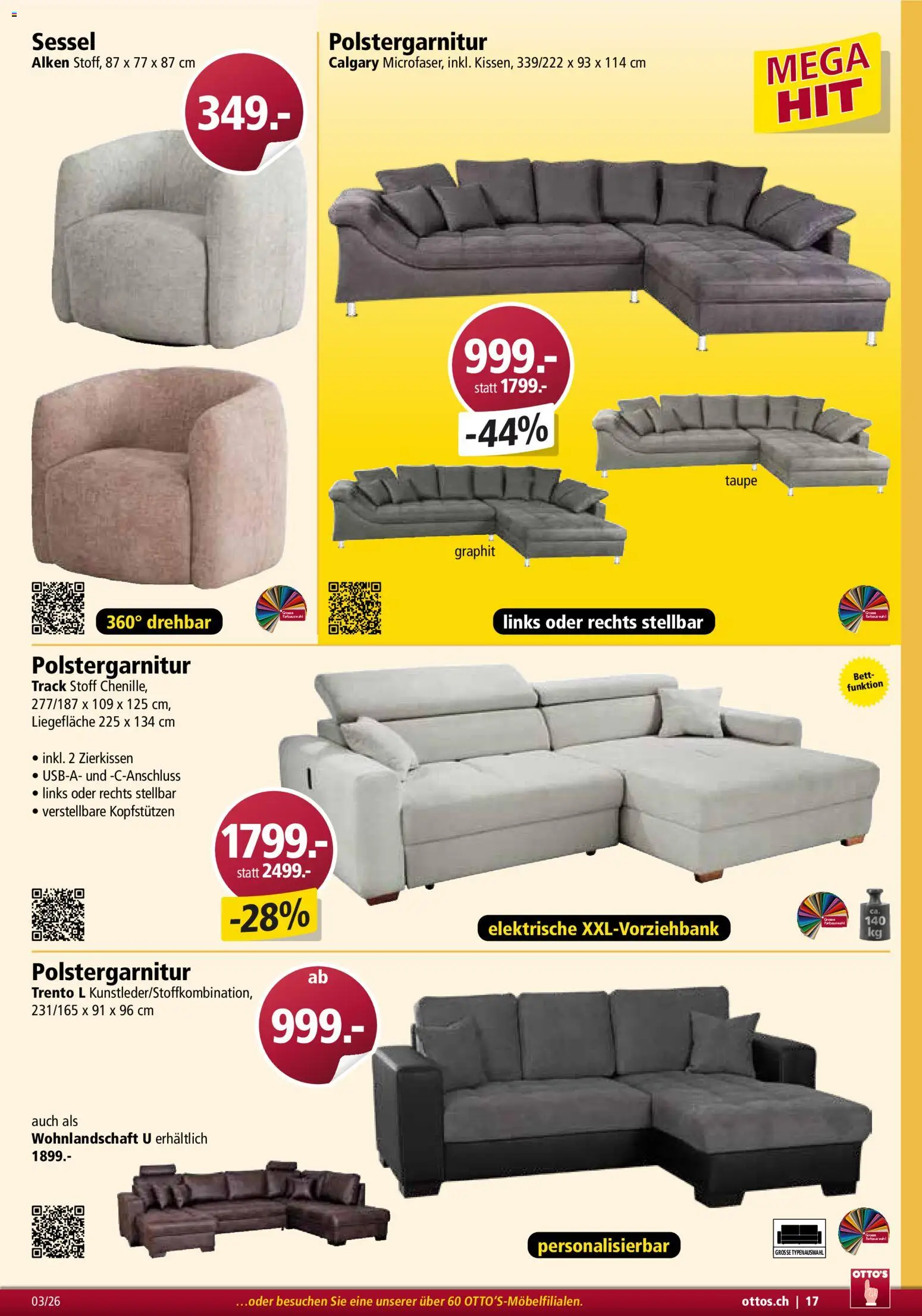 Otto's Aktionen Möbelflyer - page 17- valid from 01.03.2026