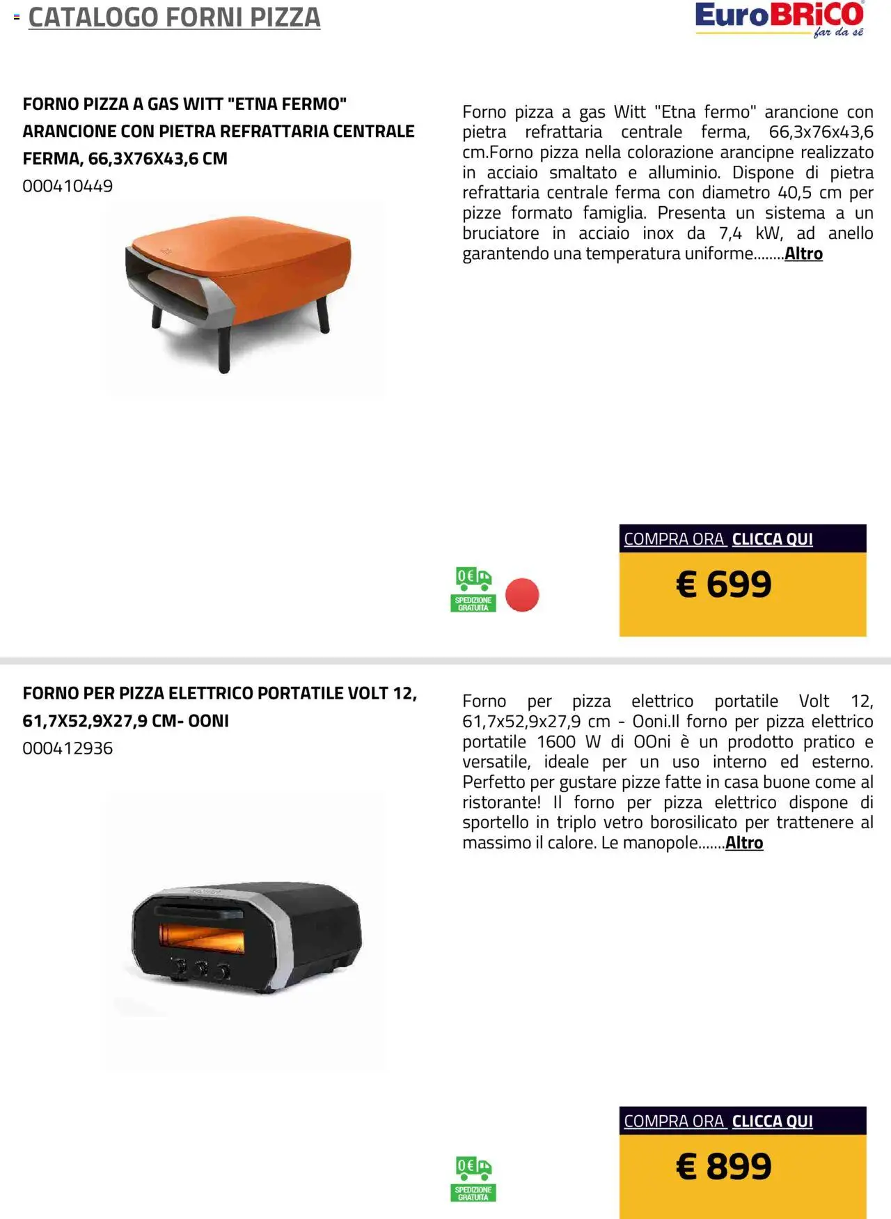 Eurobrico Forni Pizza catalogo - pagina 8 - valido dal 23/07/2025
