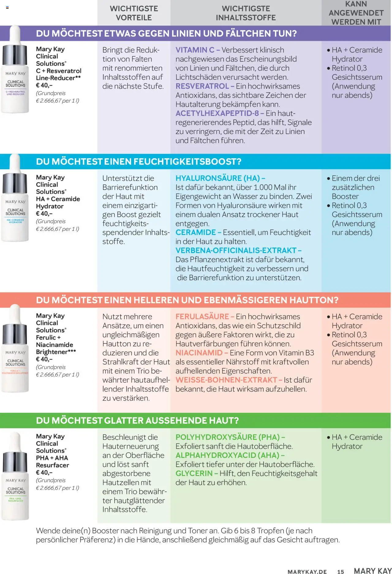 Mary Kay Katalog - Seite 15 - gültig ab 15.10.2025