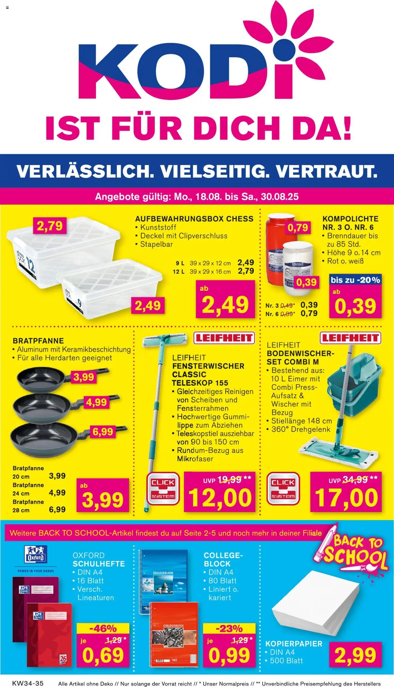 KODi Prospekt - Seite 1 - gültig ab 18.08.2025