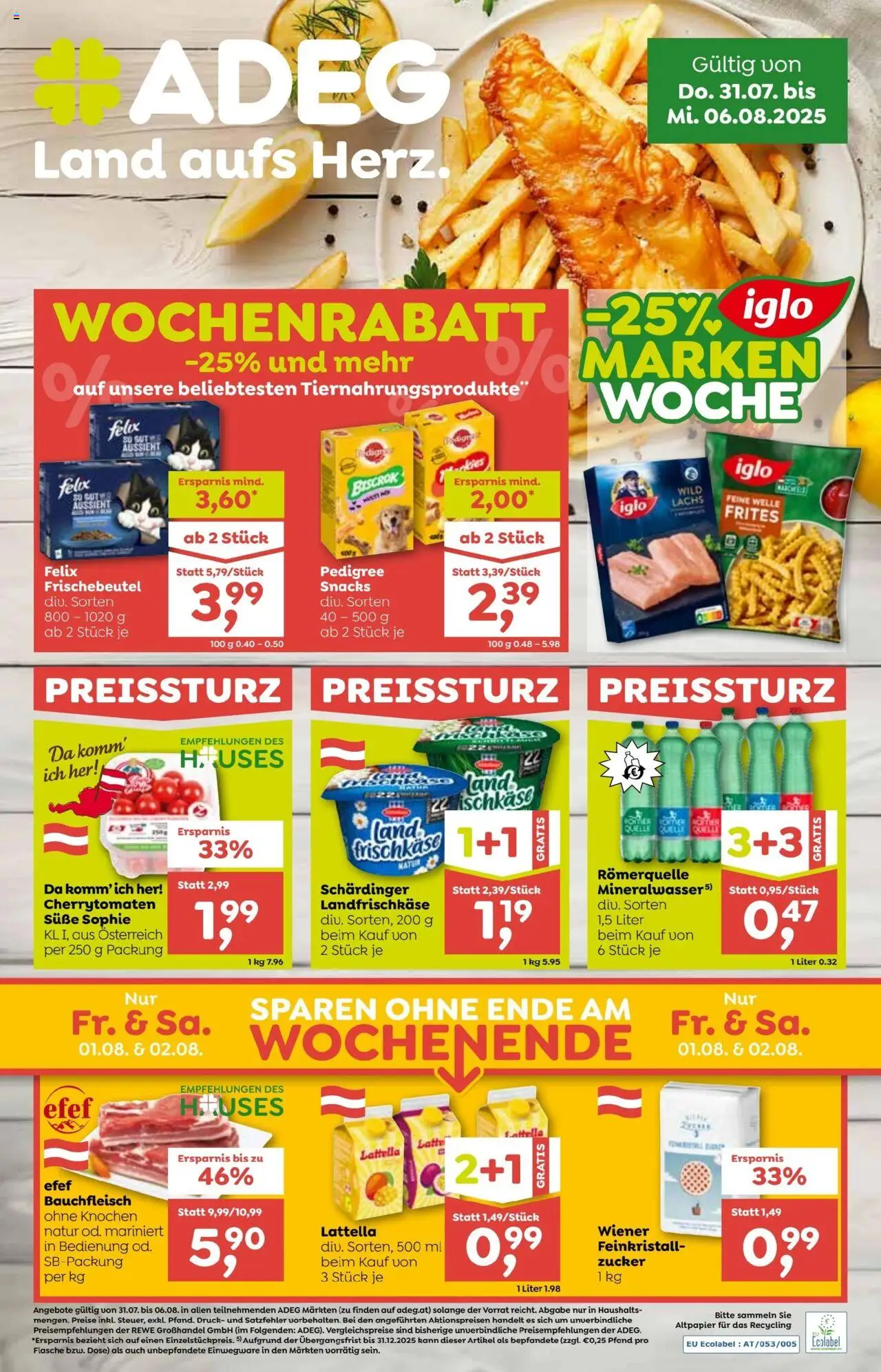 ADEG Flugblatt - Seite 1- gültig ab 31.07.2025