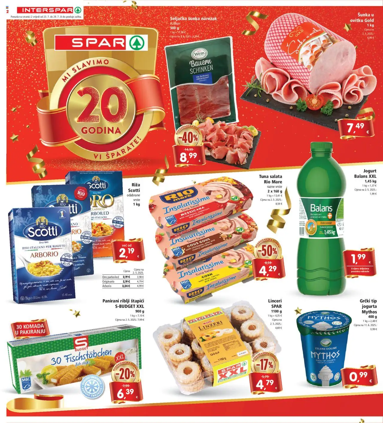 Katalog Interspar - stranica 2- važeći od 23.07.2025