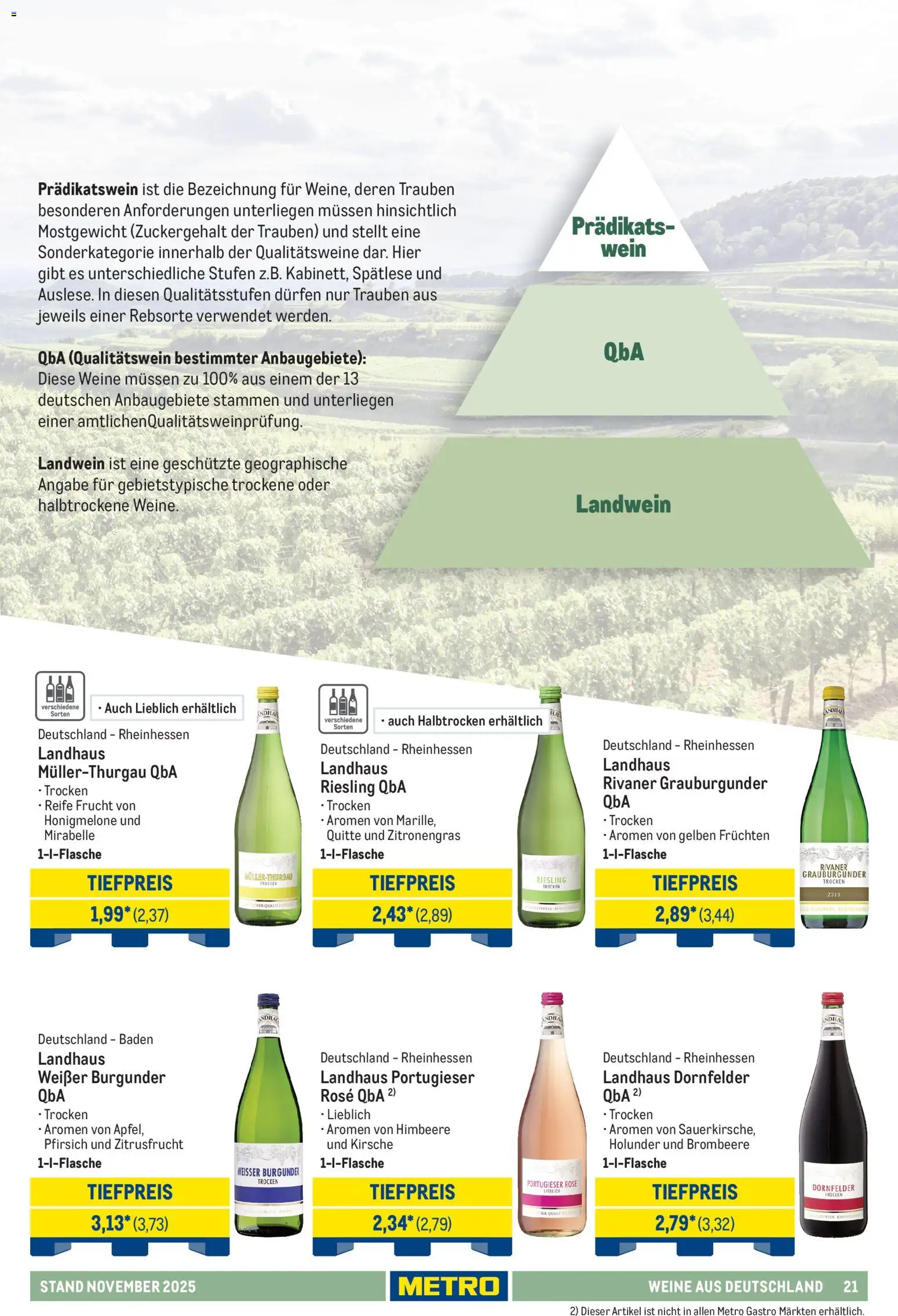 Metro - Hauswein-Katalog - Seite 21 - gültig ab 12.11.2025