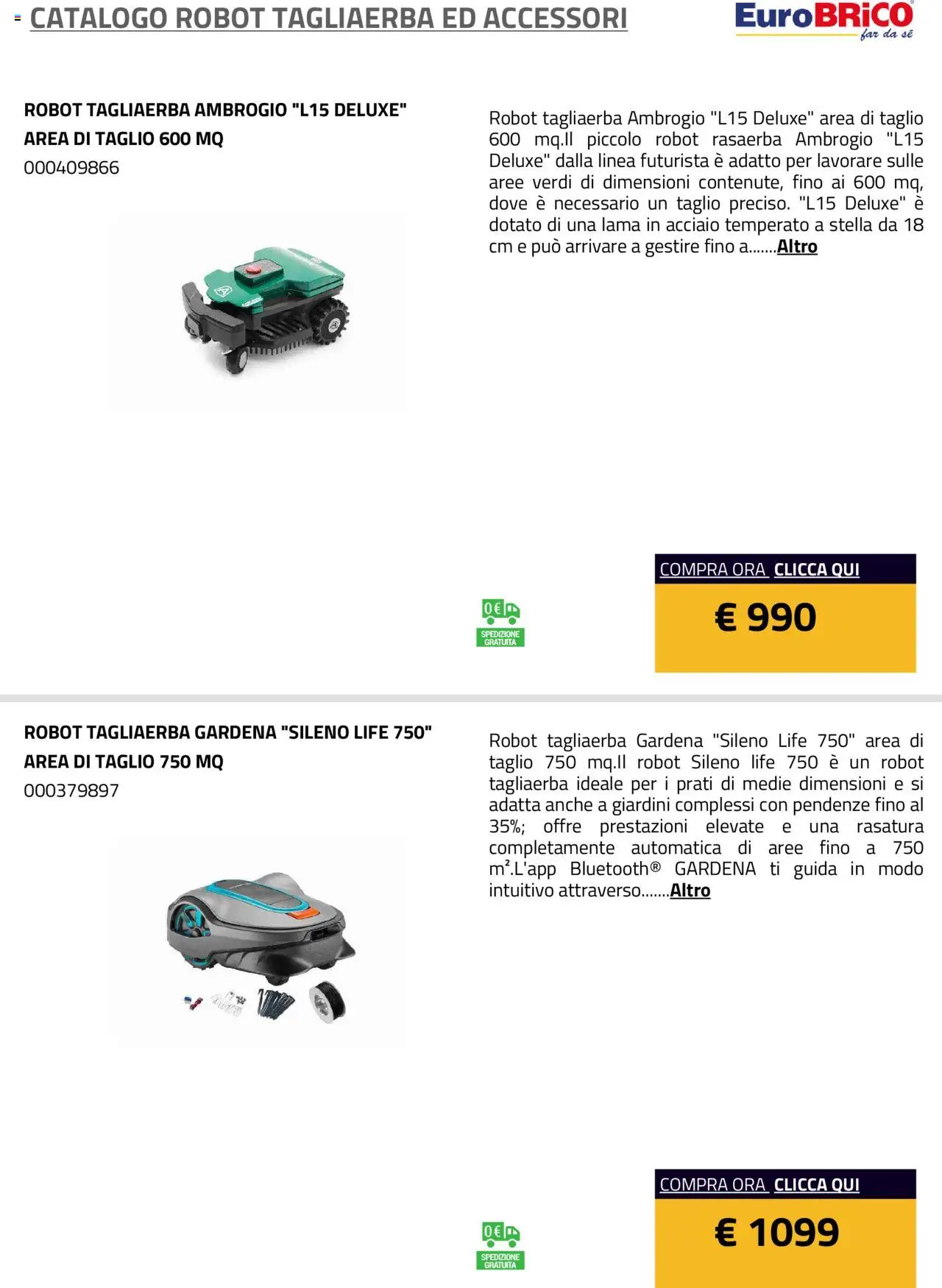 Eurobrico Robot Tagliaerba ed Accessori catalogo - pagina 8 - valido dal 23/07/2025