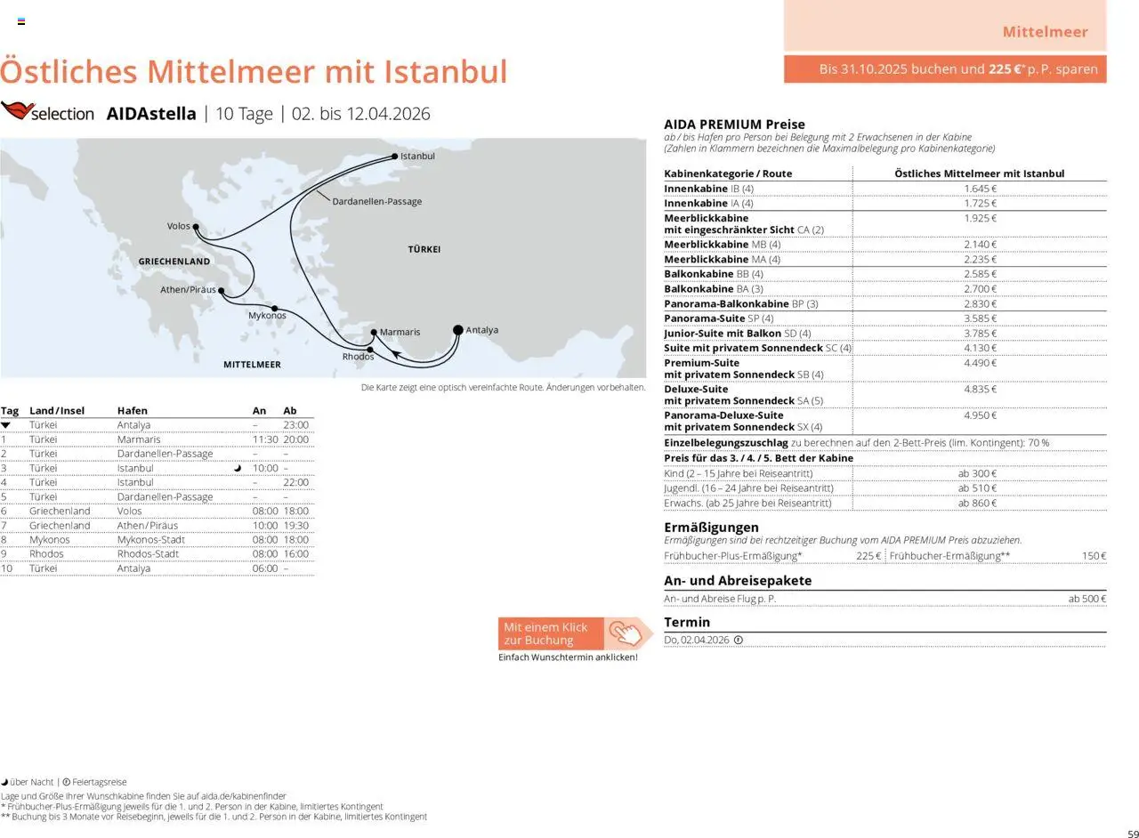 Aida Prospekt Winter 2025/26 - Seite 59 - gültig ab 01.10.2025