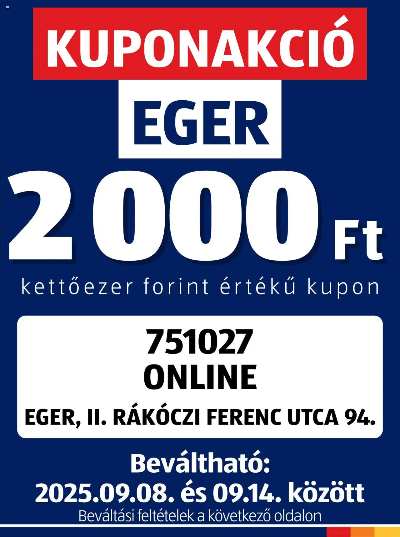 Aldi Kupón Akció | Eger - 1oldal - érvényes 2025.09.08.-tól