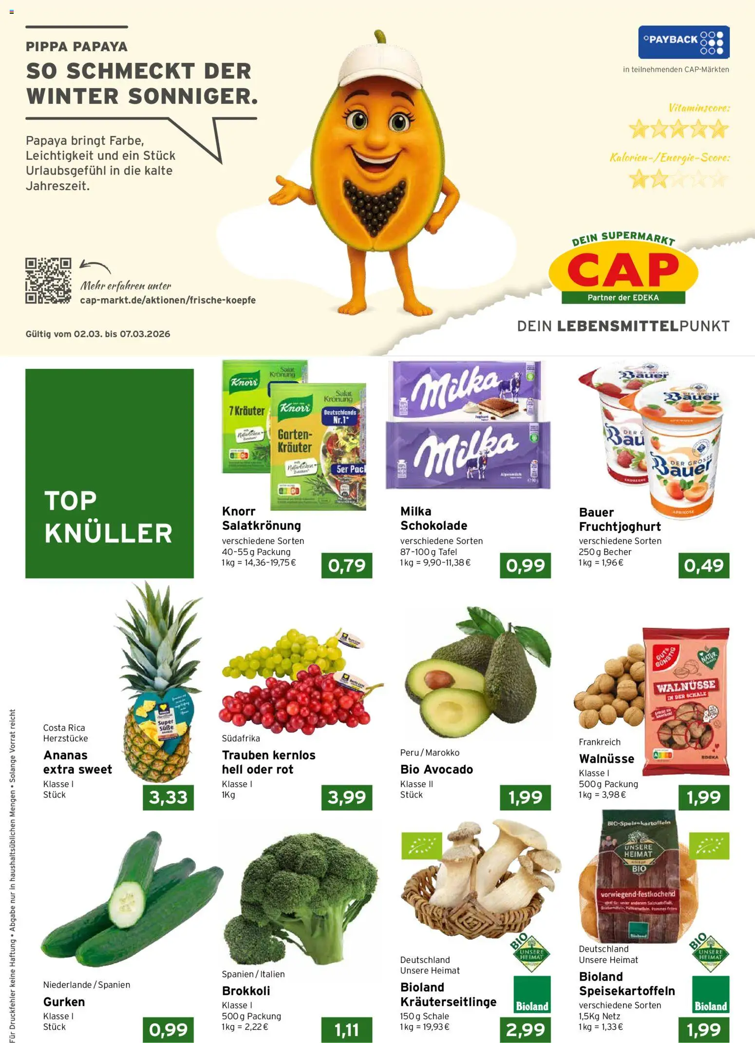 CAP Markt Prospekt - Seite 1 - gültig ab 02.03.2026